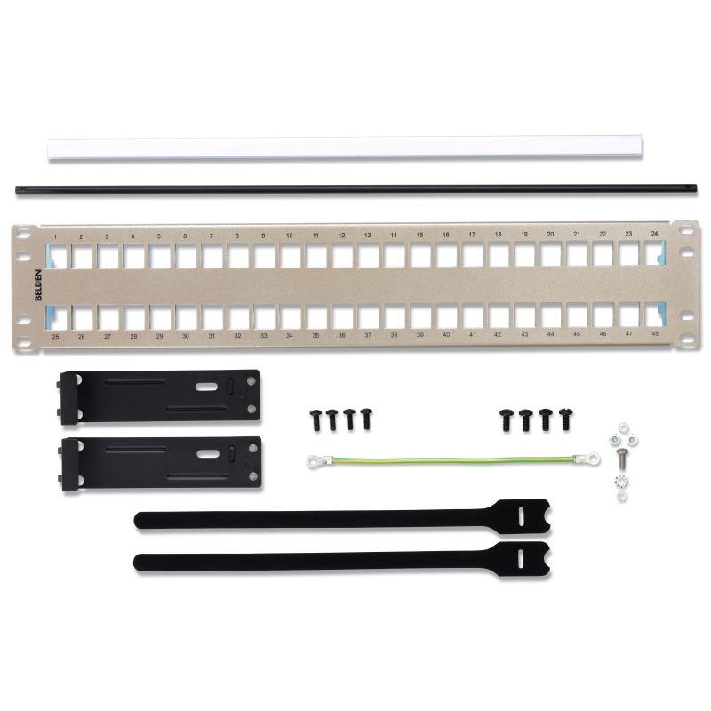 AX104564 | BELDEN PATCH PANEL MODULAR BLINDADO CAT6A CAT6 CAT5E AX104564 48 PUERTOS RJ45