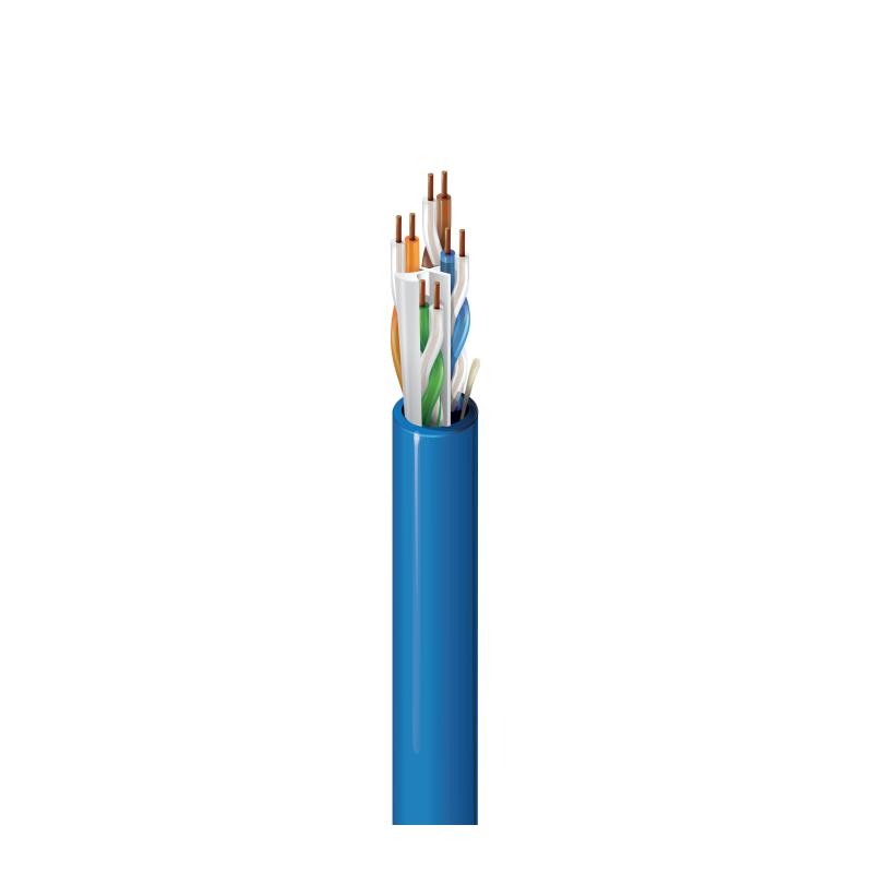 10GXS33 0021000 | BELDEN CABLE UTP CAT 6A DELGADO ROJO PLENUM. CABLE DE COBRE.
