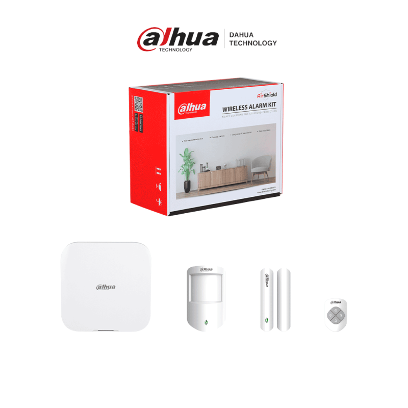 DHI-ART-ARC3800H-03-FW2(915) | DAHUA - Kit de Alarma Inalámbrico Hub2, WiFi, Ethernet y 4G