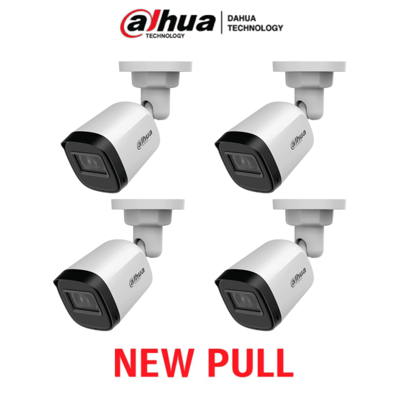 HAC-B1A21PAQ NEWPULL | DAHUA - Paquete Caja de 4 Camaras Bullet 1080P