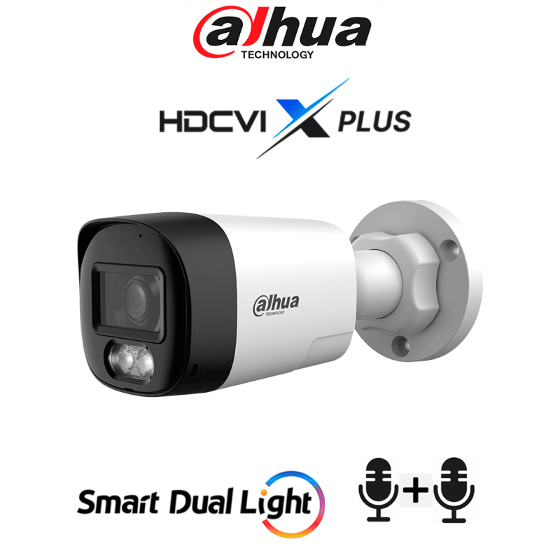DH-HAC-HFW1801RLN-IL-T | DAHUA - Cámara Bullet 4K/ HDCVI X PLUS/ Audio Bidireccional/ 106 Grados de Apertura/ Iluminación Dual