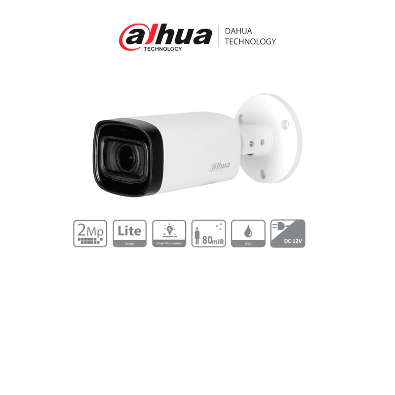 DH-HAC-HFW1200RN-Z-2712-S6 | DAHUA - Camara Bullet de 2 Megapixeles/ 1080p/ Lente Motorizado de 2.7 a 12 mm