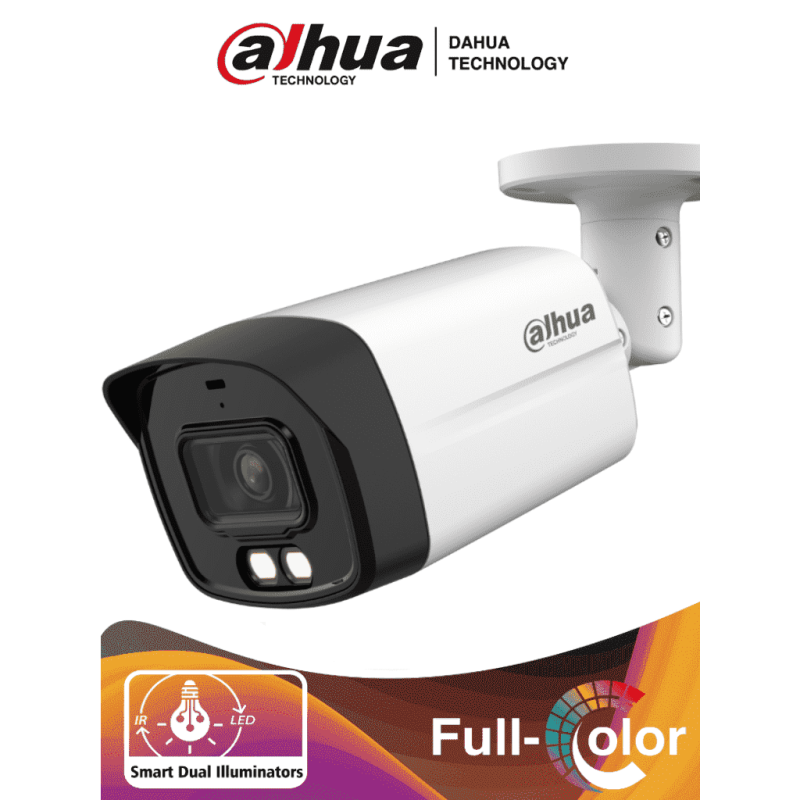 DH-HAC-HFW1200TLMN-IL-A | DAHUA - Cámara Bullet de 2 Megapíxeles/ Iluminación Dual Inteligente + Full Color/ Lente de 2.8 mm