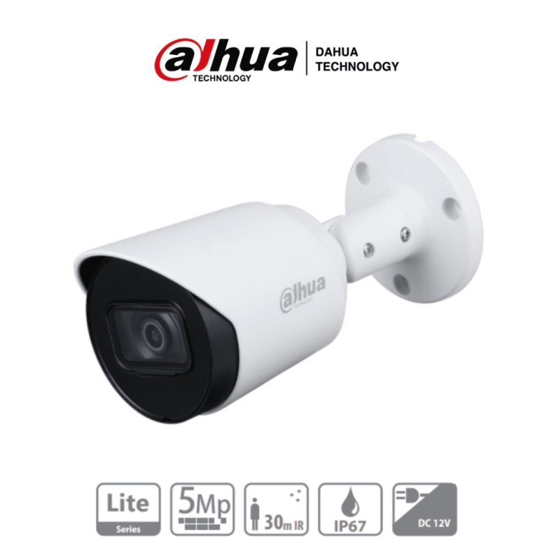 DH-HAC-HFW1500TN-0280B | DAHUA - Camara Bullet de 5 Megapixeles/ Lente de 2.8 mm/ 111 Grados de Apertura/ Metalica