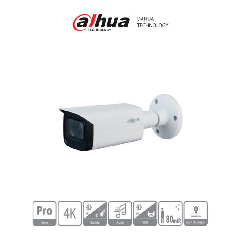 DH-HAC-HFW2802TUN-Z-A | DAHUA - Cámara Bullet 4k Starlight/ 8 Megapíxeles