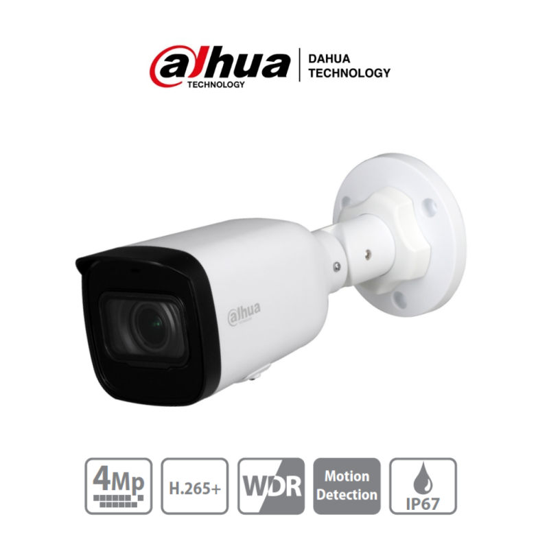 DH-IPC-HFW1431T1N-ZS-2812-S4 | DAHUA - Camara IP Bullet de 4 Megapixeles/ Lente Motorizado de 2.8 a 12mm/ H.265/ IR de 50 Metr