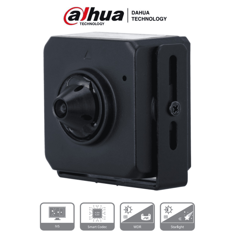 DH-IPC-HUM4231S-L4 | DAHUA - Camara IP Pinhole de 2 Megapixeles/ Lente de 2.8mm/ 96 Grados de Apertura/ Microfono Integrado/ H