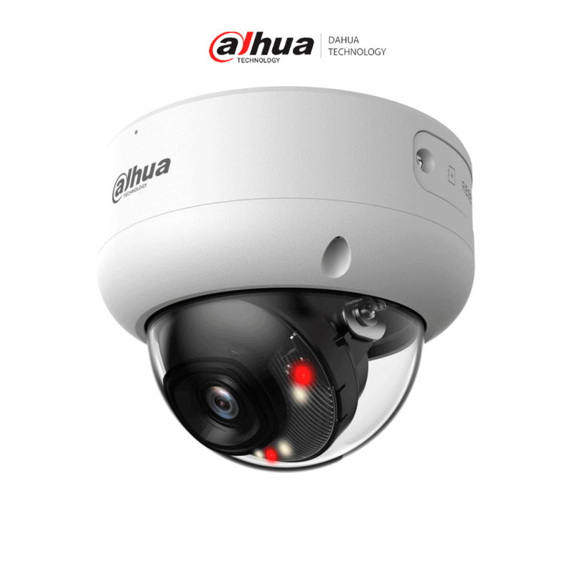 DH-IPC-HDBW3449E-AS-IL | DAHUA - Cámara IP Domo Antivandálica de 4 Megapíxeles con Iluminador dual/ WizSense/ Lente de 2.8 mm/