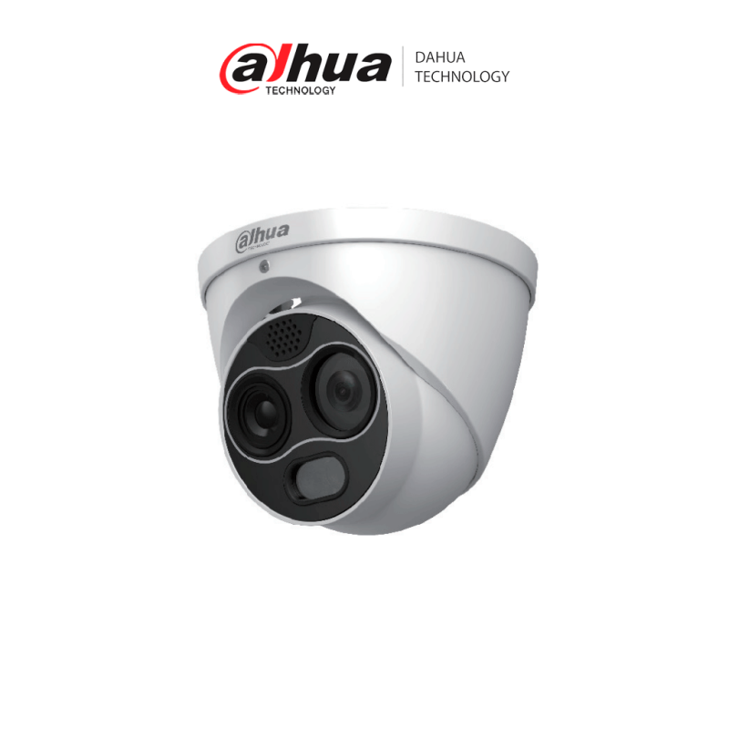 DHI-TPC-DF1241-B2F2-DW-S2 | DAHUA - Mini cámara Eyeball híbrida IP térmica/ 4 MP/ Eureka/ Funciones de IA / Detección de humo