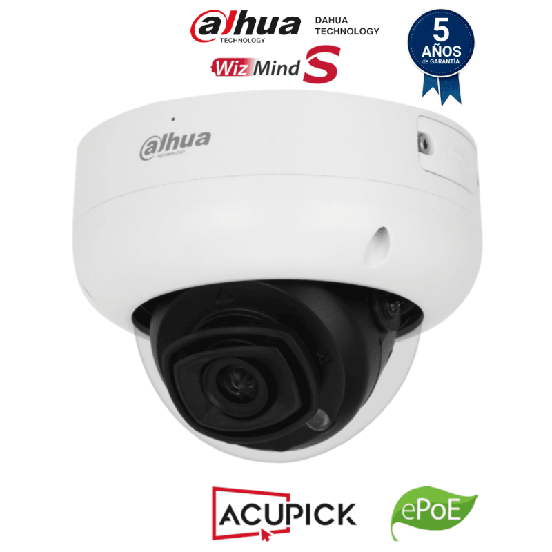 DH-IPC-HDBW5241RN-ASE | DAHUA - Cámara IP Domo 2MP Antivandálica/ WizMind/ Lente 2.8 mm/ 106 grados de apertura