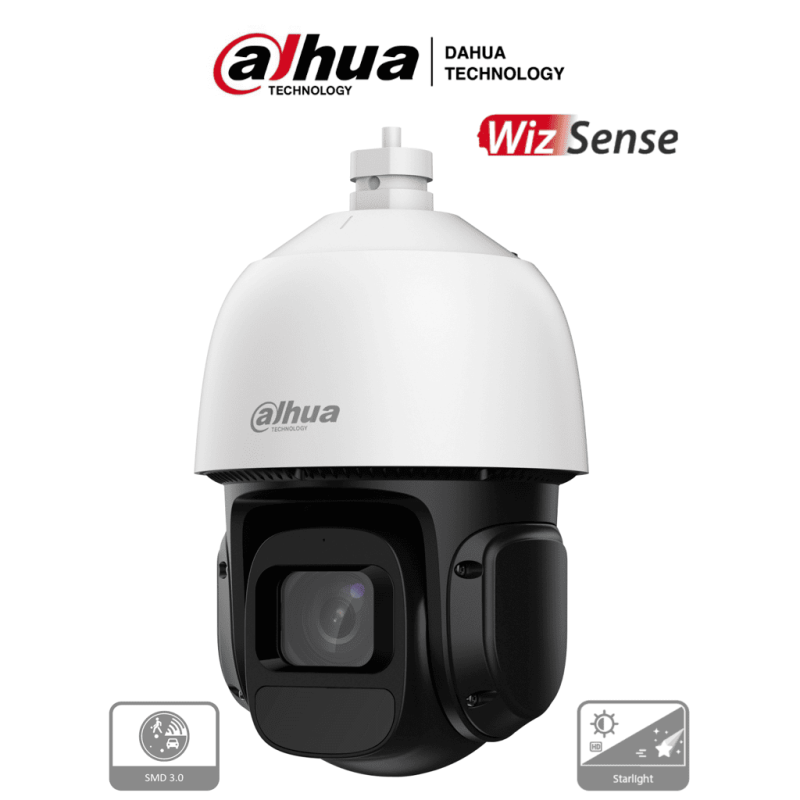DH-SD3D216NB-GNY | DAHUA - Camara IP PTZ de 2 Megapixeles/ WizSense/ 16x de Zoom Optico/ 80 Metros de IR/ Detección de Vehicul