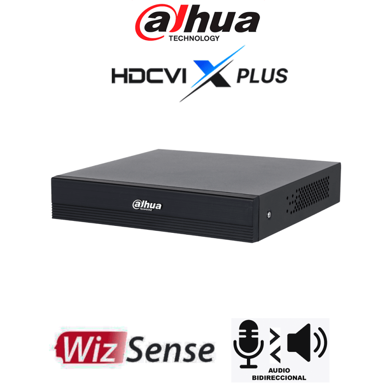DH-XVR1B04H-I/T | DAHUA - DVR de 4 canales 5MP Lite WizSense y H.265+/ HDCVI X PLUS/ Soporta 4 Canales+2 IP o Hasta 6 Canales