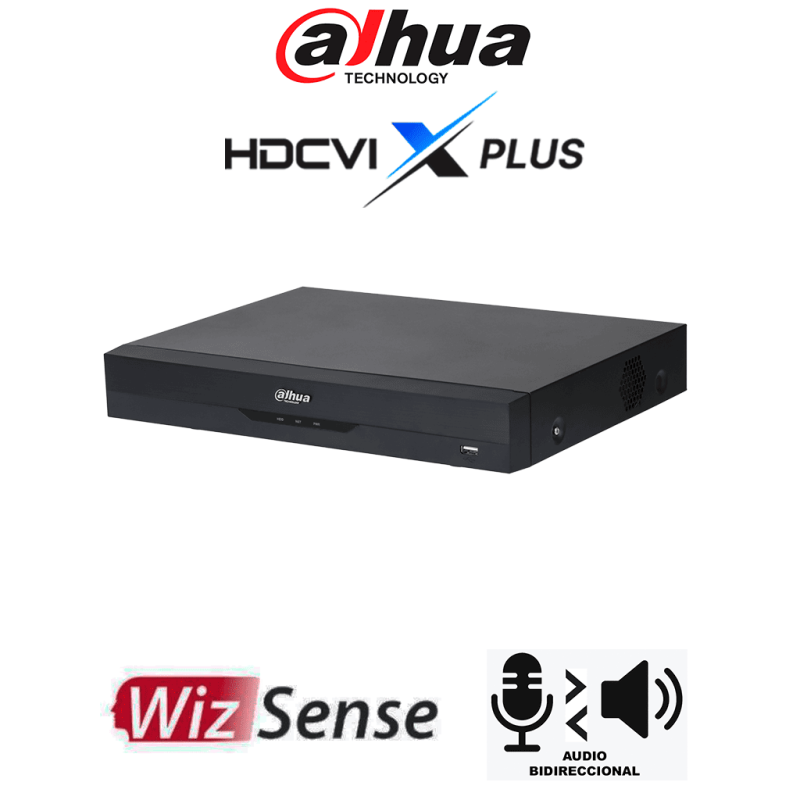 DH-XVR5116HE-4KL-I3/T | DAHUA - DVR 16 Canales 4K WizSense/ HDCVI X PLUS/ Audio Bidireccional/ Reconocimiento Facial