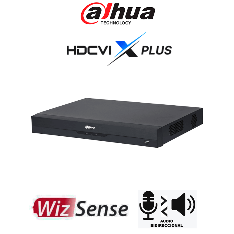 DH-XVR5216AN-4KL-I3/T | DAHUA - DVR de 16 Canales 4K WizSense/ HDCVI X PLUS/ Audio Bidireccional en 16 Ch/ H.265+