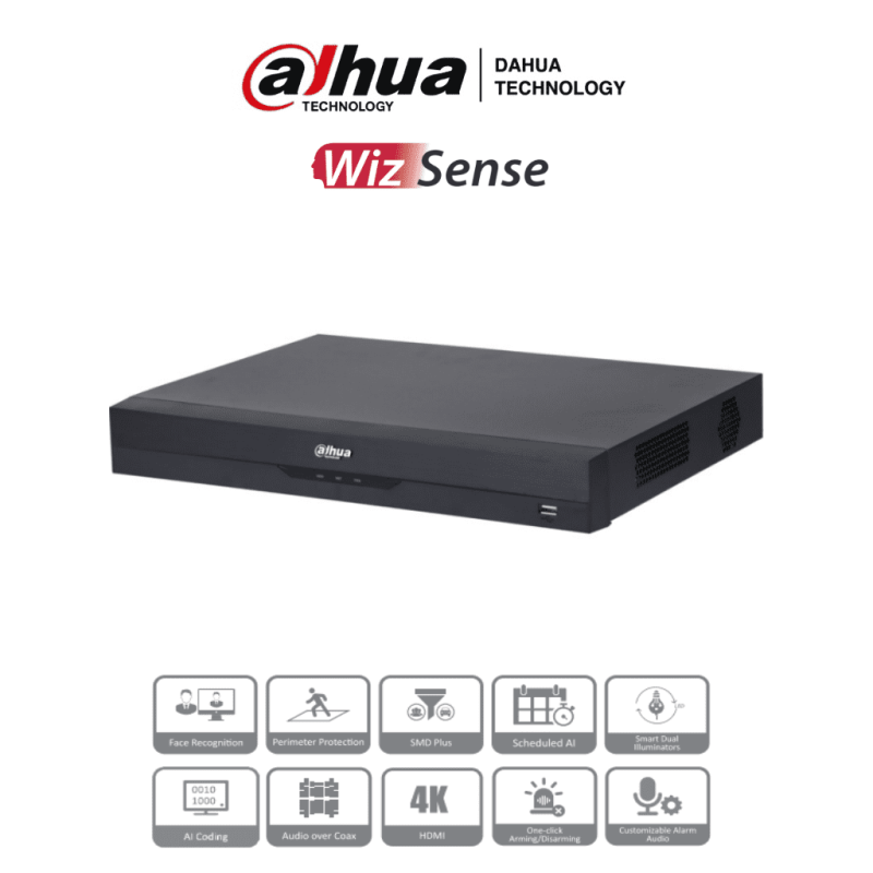 DH-XVR5216AN-4KL-I3 | DAHUA - DVR de 16 Canales 4k/ WizSense/ IA/ H.265+