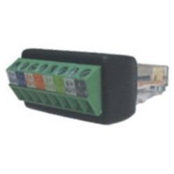 TRANSMISIÓN NVT NVT Phybridge NV-RJ45A NV-RJ45A | Adaptador de terminal de tornillo RJ45 (Cantidad 2) - NVT
