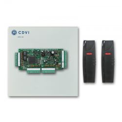 Control de Accesos CDVI CDVI 2DEKIT 2DEKIT | Kit expansor de 2 puertas CA-A470-A con gabinete metálico, dos lectores de proximid