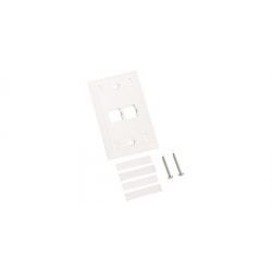 Face Plate COMMSCOPE COMMSCOPE 108168469 M12L-262 | 108168469 | Faceplate para dos puertos, serie L, color blanco - COMMSCOPE.