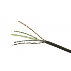 Cable U/UTP F/UTP COMMSCOPE COMMSCOPE 760178129 1592ABLKC6A4/24 | 760178129 | Cable F/UTP para exterior, Cat 6A, blindado, cuatr