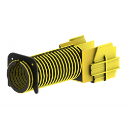 Porta Cables COMMSCOPE COMMSCOPE FGS-MEX1-C-5F FGS-MEX1-C-5F | Accesorio para tubo flexible simple de 2", 5 ft de largo, amarill