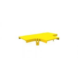 Porta Cables COMMSCOPE COMMSCOPE FGS-SHRT-A FGS-SHRT-A | Cubierta a presión para T horizontal, 4 in x 4 in, amarillo - NETCONNEC