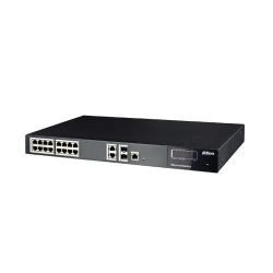 TRANSMISIÓN DAHUA DAHUA PFS4220-16P-250 PFS4220-16P-250 | Switch PoE 16 Puertos 24.8G 250W E802.3af/at Administrable - DAHUA.