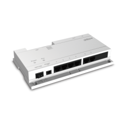 TRANSMISIÓN DAHUA DAHUA VTNS1060A VTNS1060A | DAHUA Switch POE para Monitores IP Con Protocolo, Cat 5e, 24vdc, Hasta 6 Monitores