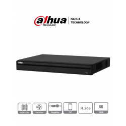 DVR DAHUA DAHUA XVR5216AN4KLX XVR5216AN4KLX | DAHUA DVR 16 Canales HDCVI Pentahibrido 4mp, 4k, 1080p, H265, 8 Ch IP Adicionales