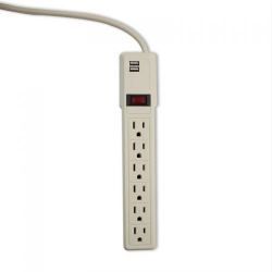 Supresores de Picos (SPD´S) Smartbitt SMARTBITT SBSS-550J6USB SBSS-550J6USB | SMARTBITT Supresor de Picos 550J, 6 Contactos, Re