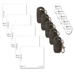 Control de Accesos CDVI CDVI CARDKIT CARDKIT | CDVI 5 CS Tarjetas, 5 KTAG y 5 Disctag. Codificación CDVI.