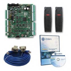 Control de Accesos CDVI CDVI 2DMKITSP 2DMKITSP | CDVI Kit Master para 2 puertas con cable serial (No Gabinete Metálico – No Tran