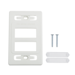 Face Plate SIEMON SIEMON MX-FP-S-06-02B MX-FP-S-06-02B | Placa de pared modular MAX, de 6 salidas, color blanco,Versión bulk (v