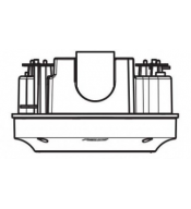Panorámica PELCO PELCO IMMBB0-EI IMMBB0-EI | PELCO Caja trasera para Optera Environmental Vandal Inteiling Mount Telegrey Plenum