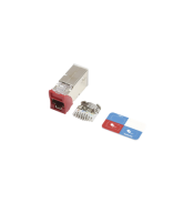 Jacks & Plug SIEMON SIEMON Z6A-S03 Z6A-S03 | Jack Z-MAX Cat6A, Blindado, Montajehíbrido en Placa de Pared (Plano y Angulado), Co