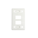MX-FP-S-04-02B| Placa de pared modular MAX, de 4 salidas, color blanco,Versión bulk (version ecológica sin empaque) - SIEMON