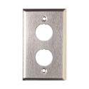 XFP-S-02-SS| Placa de Pared Reforzada, de Acero Inoxidable, Para Uso Industrial, de 2 Puertos - SIEMON