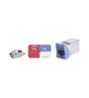 Jacks & Plug SIEMON SIEMON Z5-S06B Z5-S06B| Jack Z-MAX Cat5e, Blindado, híbrido (Plano y Angulado), Color Blanco,Version ecológi