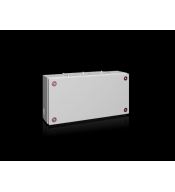 Cajas y Registros RITTAL RITTAL 1532000 1532000 | RITTAL Caja 400x200x120 mm KX Caja de bornes, chapa de acero, con placa entrad