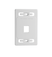  Face Plate SIEMON SIEMON MX-FP-S-01-02B MX-FP-S-01-02B| Placa de pared modular MAX, de 1 salida, color blanco, version bulk (ve