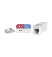 Jacks & Plug SIEMON SIEMON Z6-02 Z6-02 | Jack Z-MAX UTP Categoria 6, Montaje híbrido en Placa de Pared (Plano y Angulado), Color