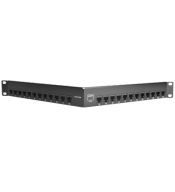 Patch Panels SIEMON SIEMON Z6-PNLA-24K Z6-PNLA-24K| Patch Panel UTP Z-MAX Categoria 6, de 24 puertos, Angulado, 1UR - SIEMON