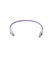 Patch Cords SIEMON SIEMON ZM6A-S01-08B ZM6A-S01-08B| Patch Cord Z-MAX Cat6A S/FTP, CM/LS0H, 1ft, Color Violeta,Versión Bulk (ve