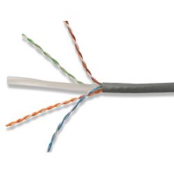 Cable U/UTP F/UTP SIEMON SIEMON 9C6M4-E2-RXA 9C6M4-E2-RXA | Bobina de Cable UTP de 4 pares, Cat6, PVC (CM), Color Gris, 24 AWG, 