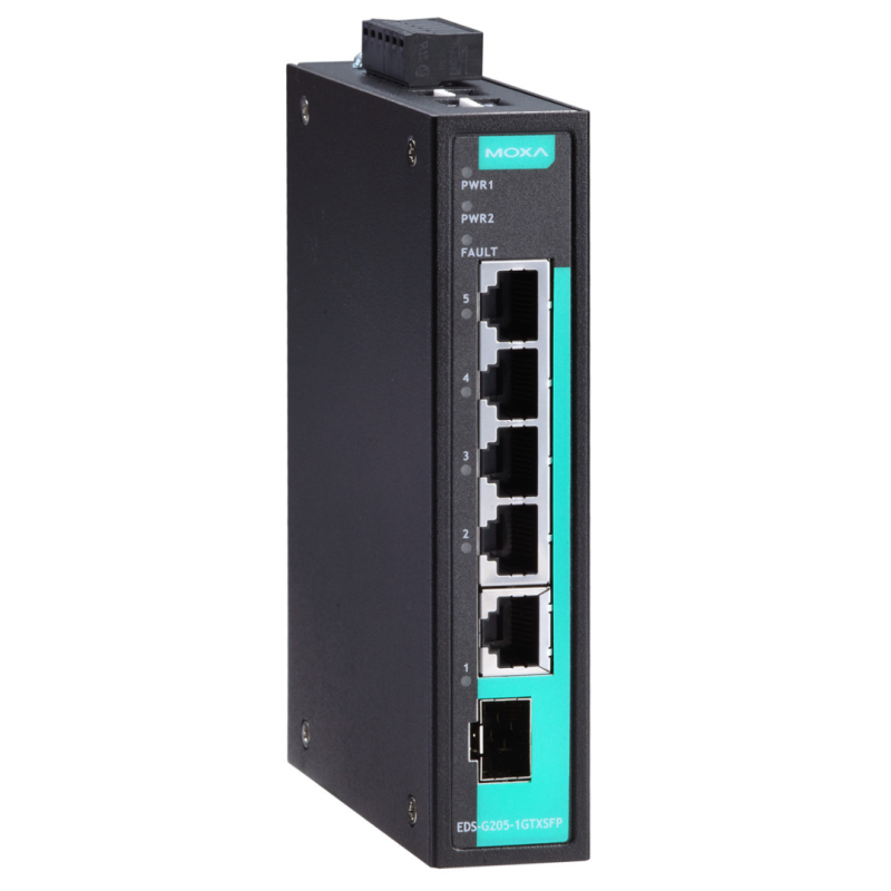 EDS-G205-1GTXSFP-T | SWITCH GIGABIT ETHERNET COMPLETO NO ADMINISTRADO 4 ...