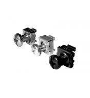 Gabinetes Chatsworth CPI CPI 12637-001 12637-001 | Kit de Montaje, Tornillo Con Tuerca Enjaulada M6, Color Oro, Paquete de 25 P