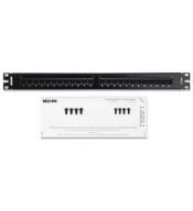 Patch Panels BELDEN BELDEN AX103258 AX103258 | Panel de parche Cat 5E, HD-110, 24 puertos, 1U, Negro - BELDEN.