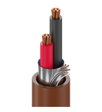 5500FE 0081000 | BELDEN MULTICONDUCTOR 2 CONDUCTORES 22 AWG GRIS. CABLE PARA SEGURIDAD Y SONIDO BELDEN