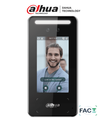 DHI-ASI6213J-MW | DAHUA - Control de Acceso para Exterior con Reconocimiento Facial con Pantalla de 4.3 Pulgadas