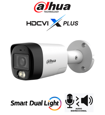 DH-HAC-HFW1200RMN-IL-T | DAHUA - Cámara Bullet de 2 MP, HDCVI X PLUS/ Audio Bidireccional