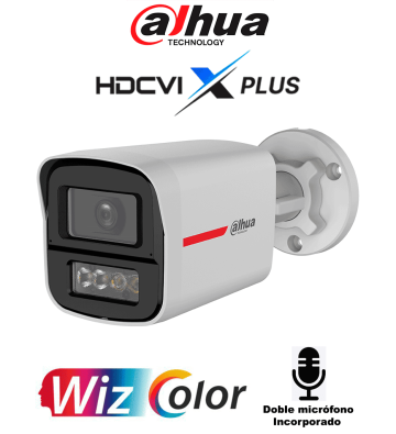 DH-HAC-HFW1249XN-A-PRO | DAHUA - Cámara Bullet HDCVI 2MP WizColor/HDCVI X PLUS/ Video 24 Horas a Color